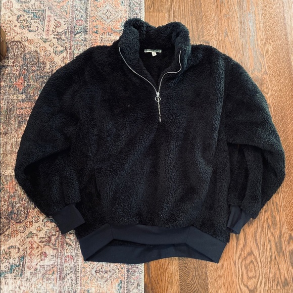 EXPRESS Fleece Quarterzip Sweatshirt - Picture 3 of 3